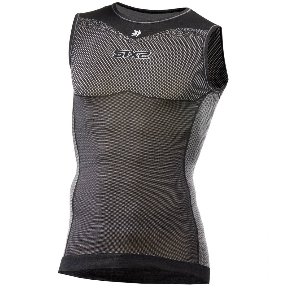Maglia intima senza maniche SIX2 SML BT - Nero