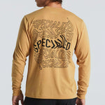 T-Shirt maniche lunghe Specialized Warped - Oro