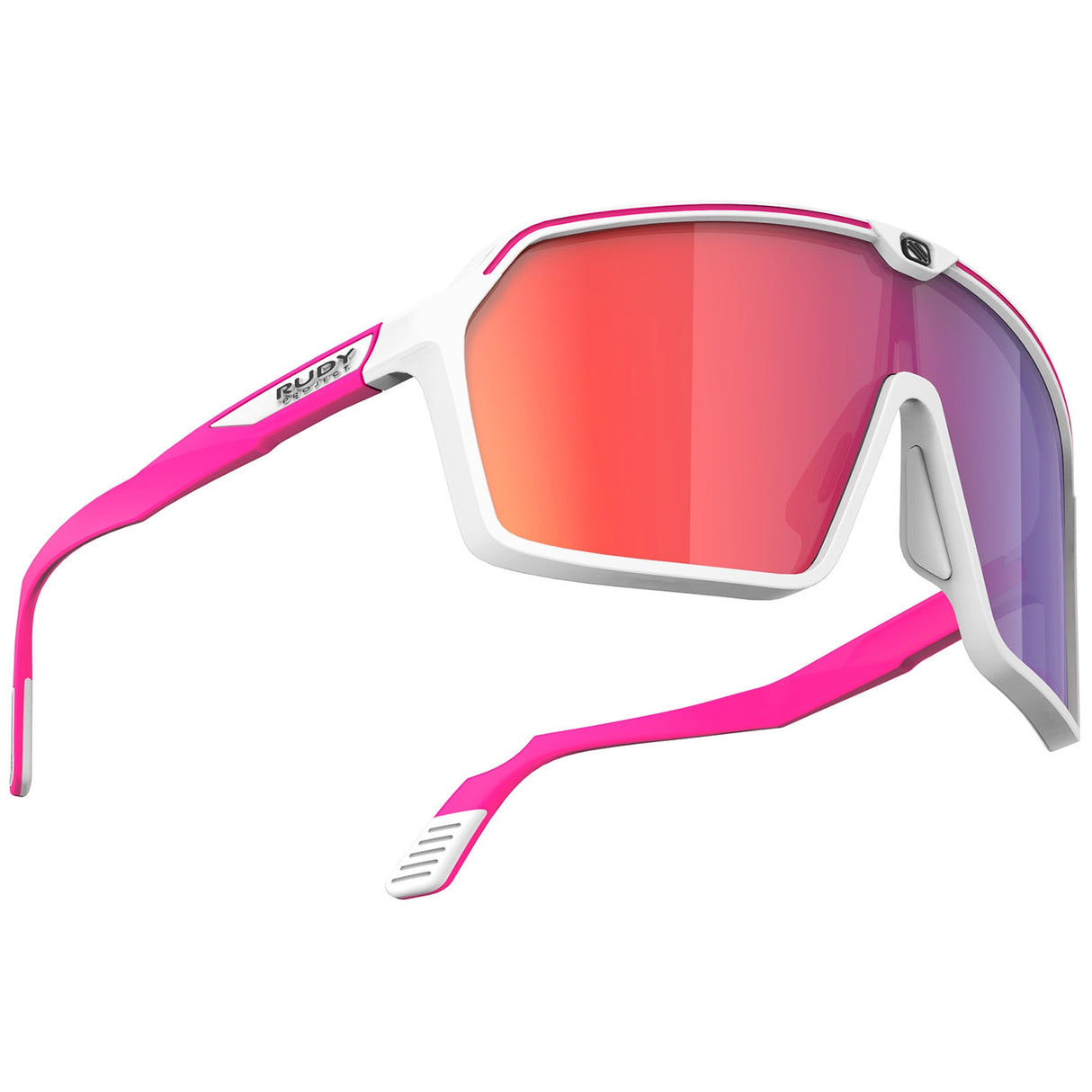 Occhiali Rudy Spinshield - White Pink Fluo Multilaser Red - Q