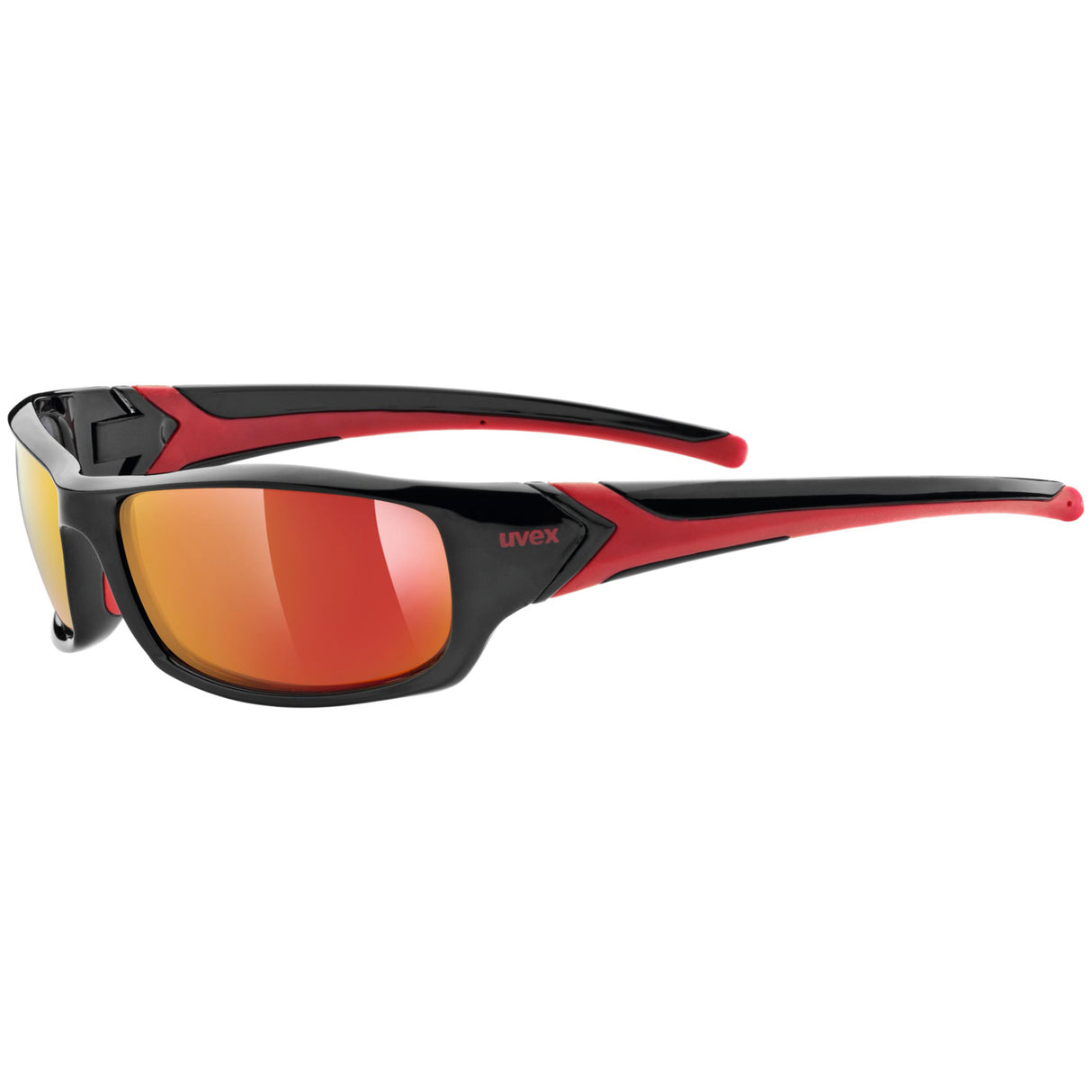 Occhiali Uvex Sportstyle 211 - Black red Mirror Red - N