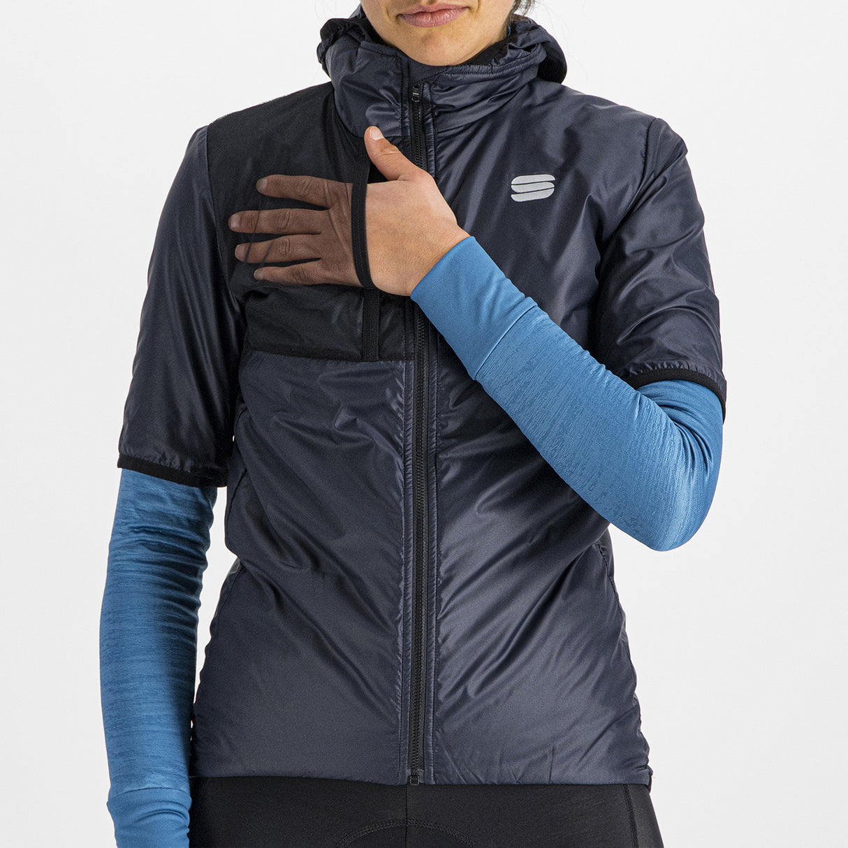 Maglia donna Sportful Supergiara Puffy - Blu scuro - B