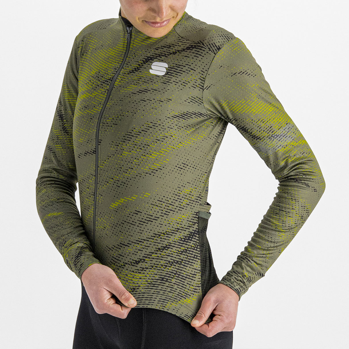 Maglia donna maniche lunghe Sportful Cliff Supergiara - Verde - G