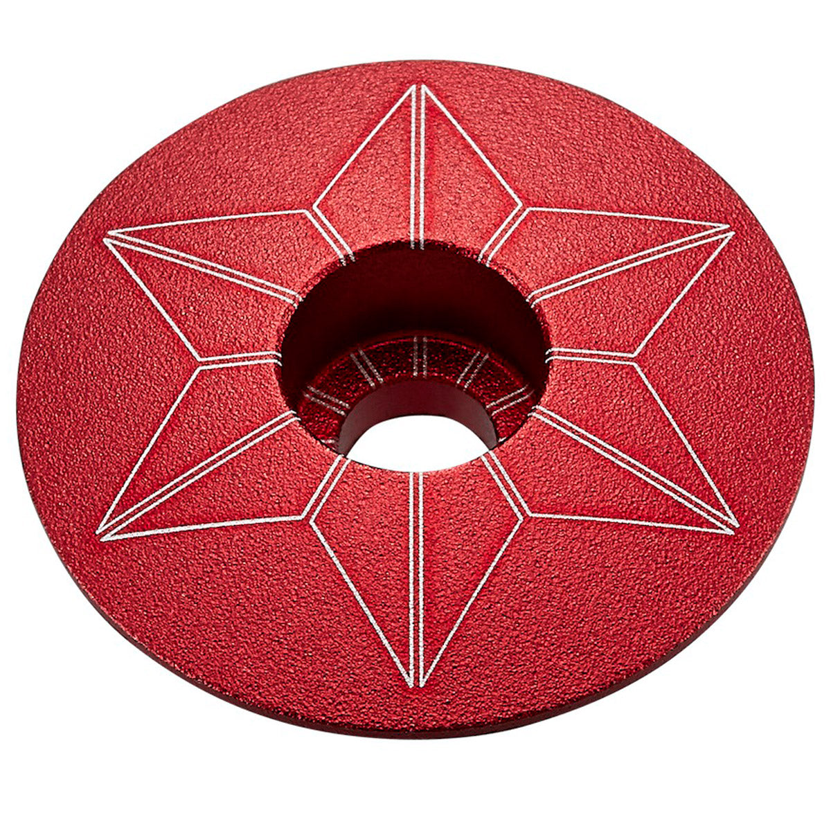 Tappo serie sterzo Supacaz Star Capz Anodized - Rosso