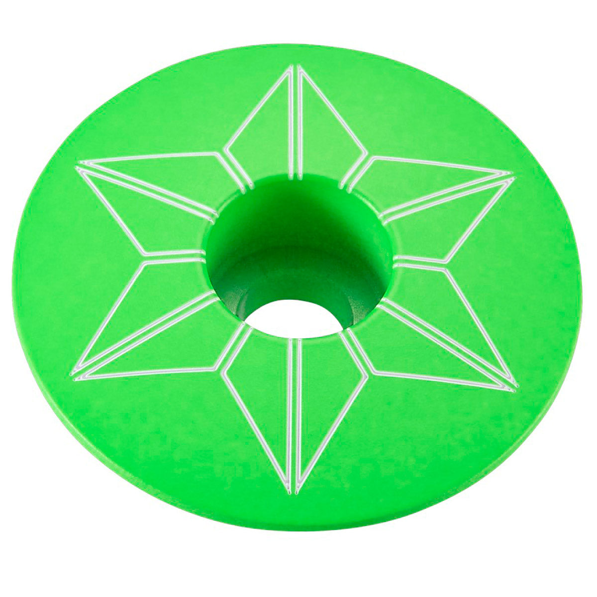 Tappo serie sterzo Supacaz Star Capz Powder Coated - Verde