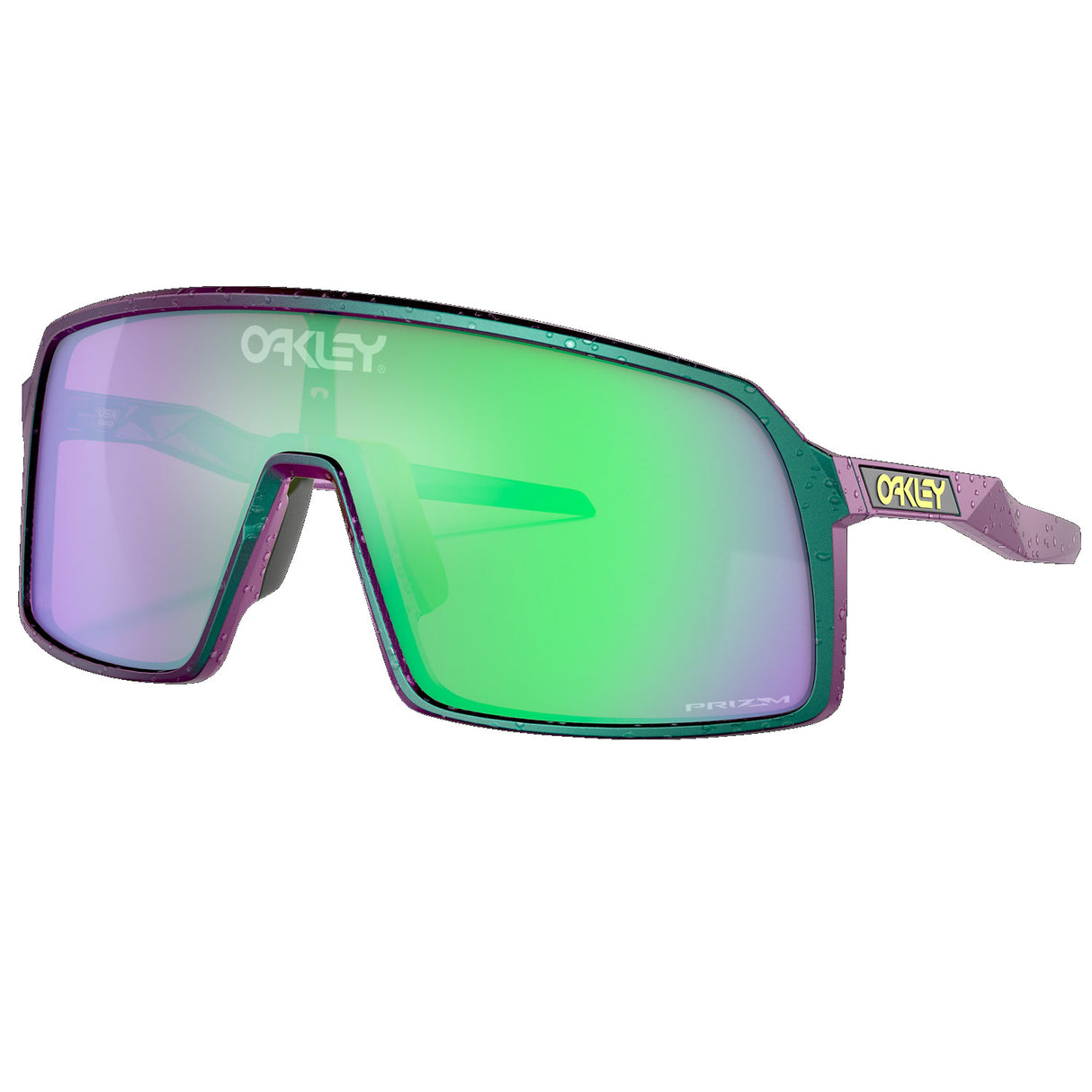 Occhiali Oakley Sutro Odyssey Collection - Green purple splatter prizm road jade - C