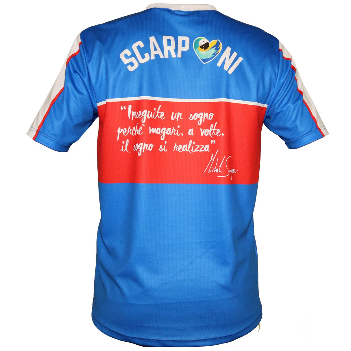 T-Shirt Alka Michele Scarponi - Blu