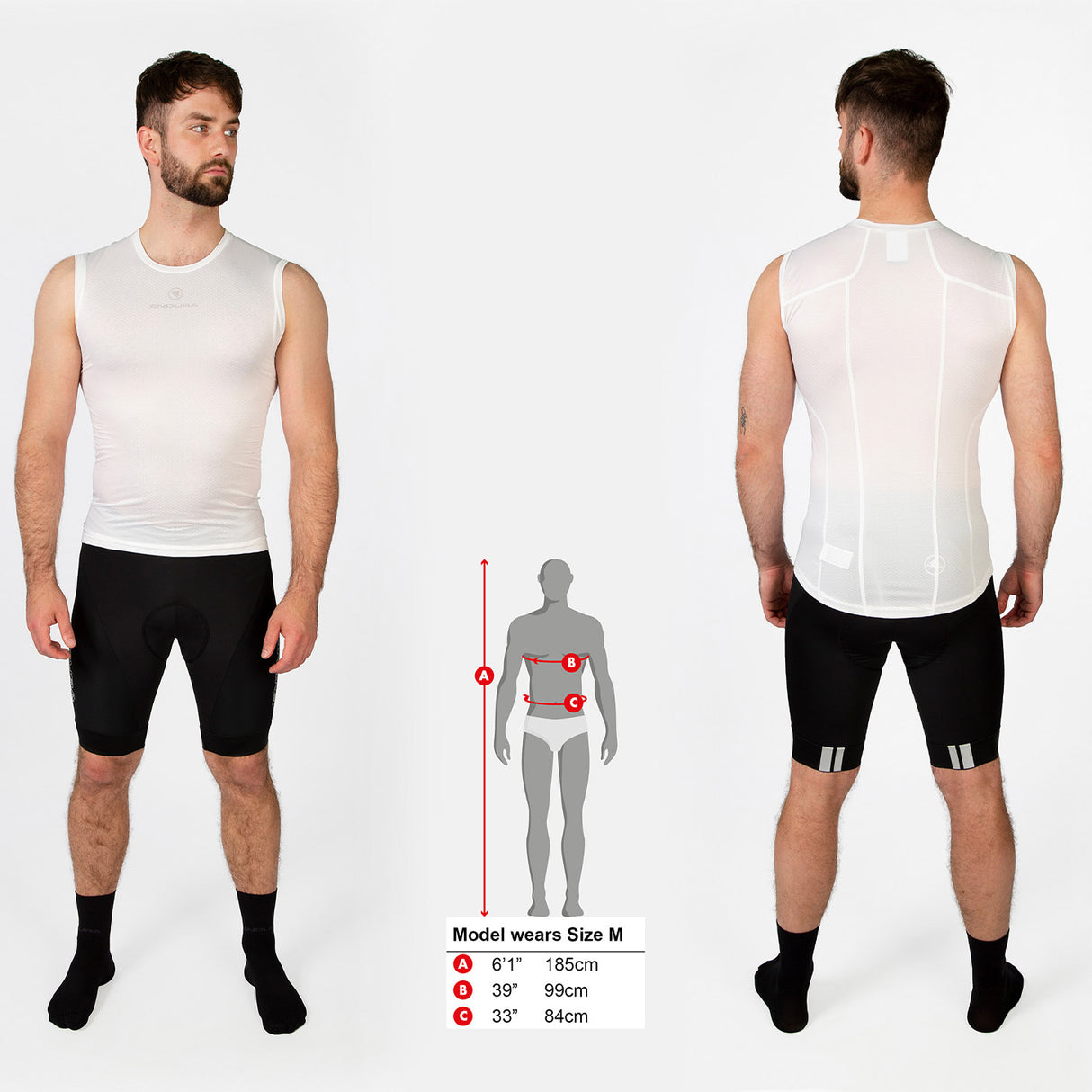 Maglia intima senza maniche Endura Translite 2 - Bianco - C