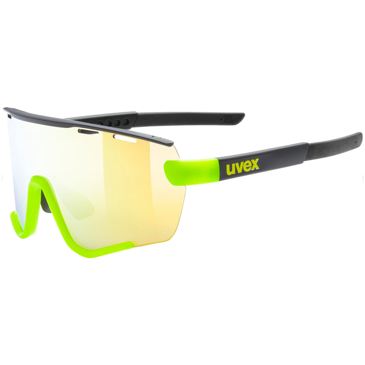 Occhiali Uvex Sportstyle 236 Set - Black Yellow mirror yellow - M