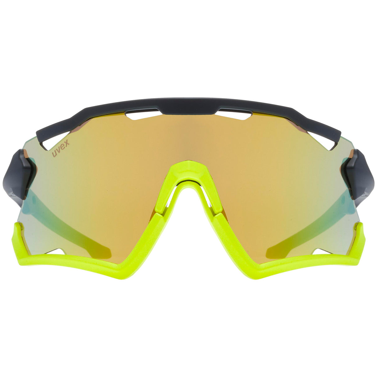 Occhiali Uvex Sportstyle 228 - Black yellow mirror yellow - F