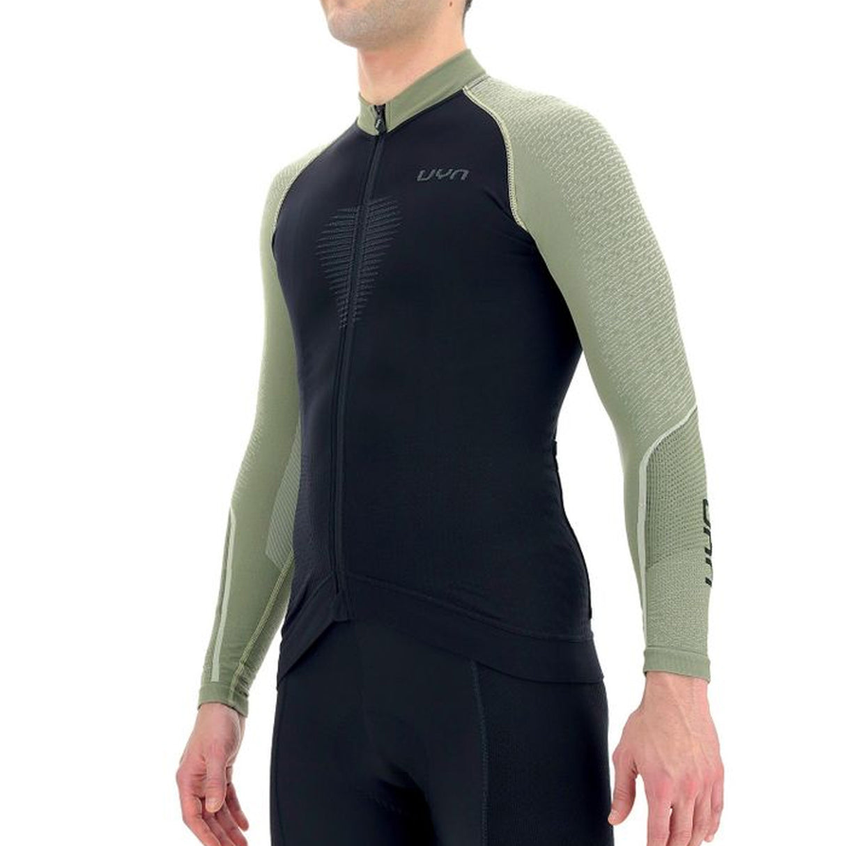 Maglia maniche lunghe UYN Granfondo - Nero verde - M