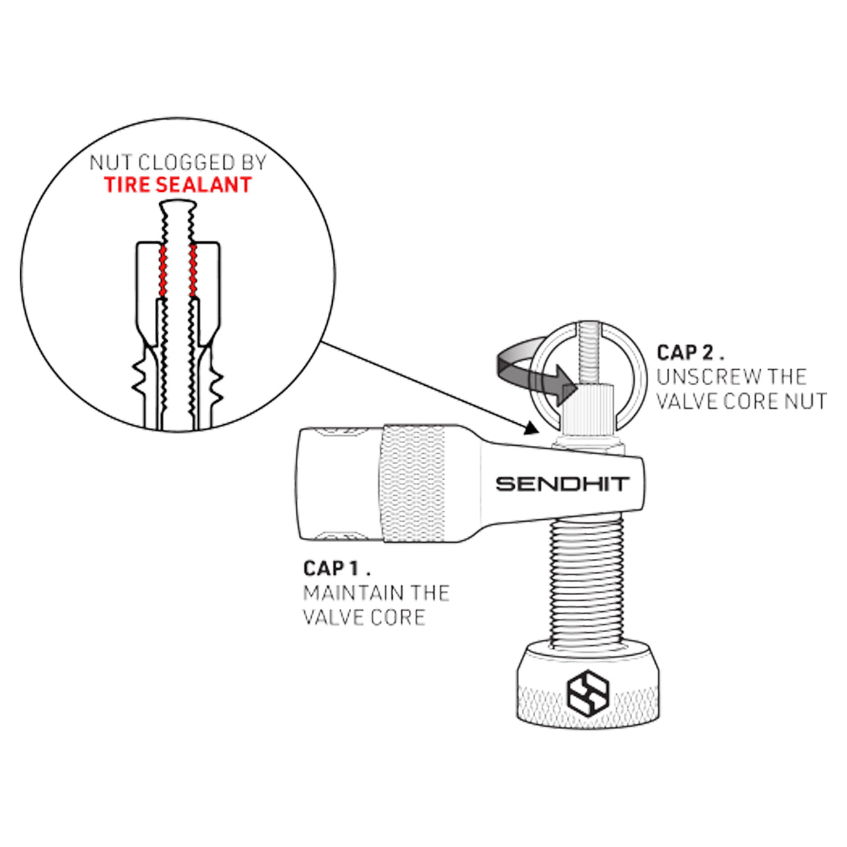 Valvola Sendhit 44mm - Arancio - M