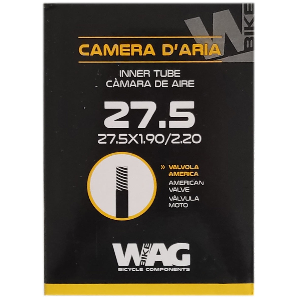 Camera D'Aria Wag Bike 27.5x1.90/2.20 - Valvola Americana 34 mm - F
