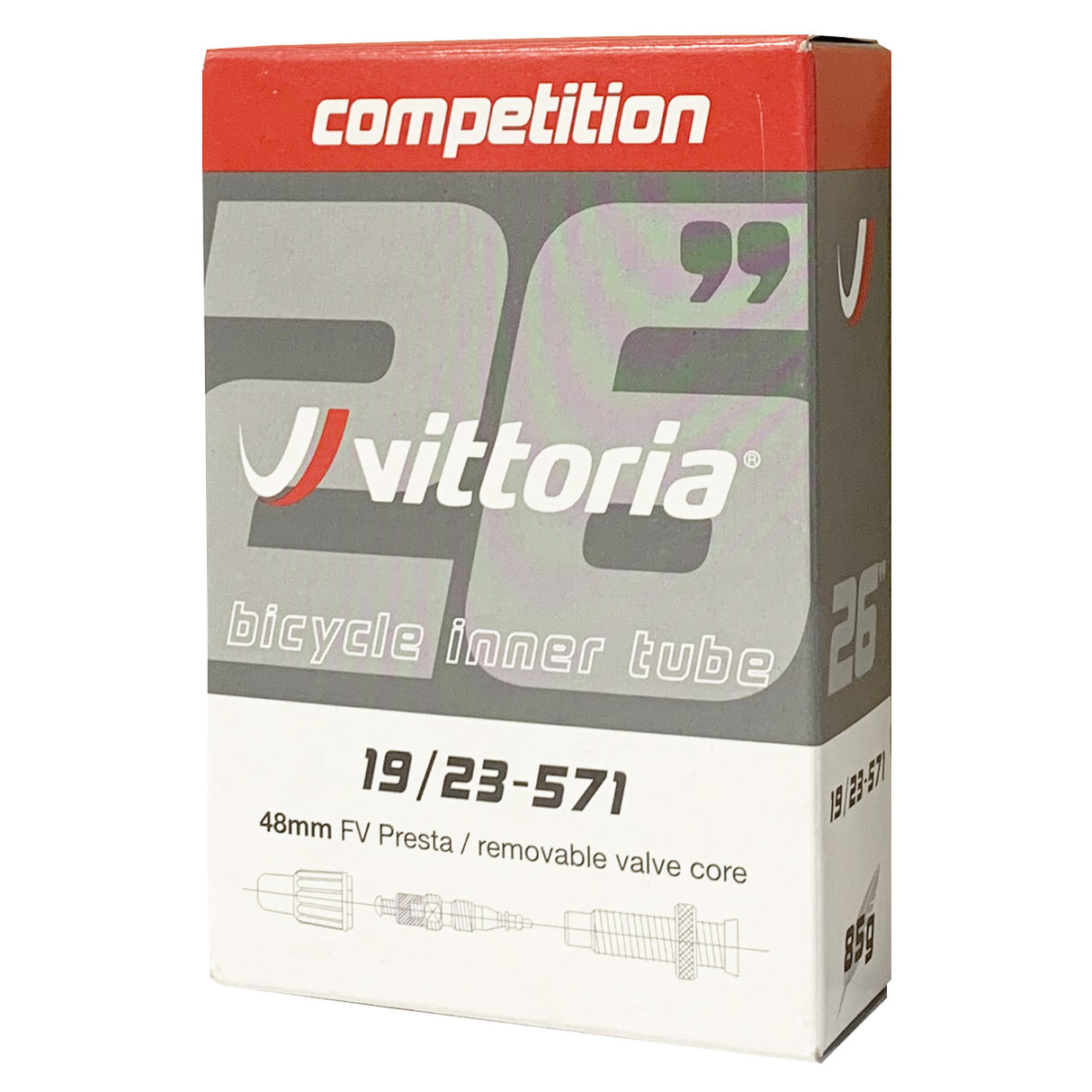 Camera d'aria Vittoria Competition 19/23-571 - Valvola 48 mm - D