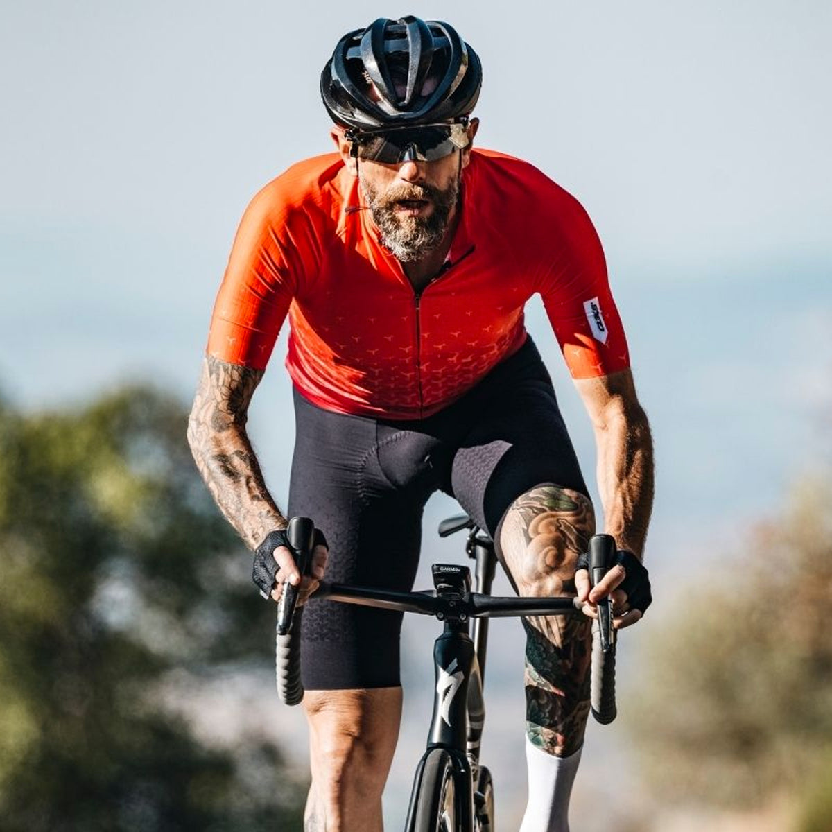 Maglia R2 Y Rosso fluo All4cycling - Main Image