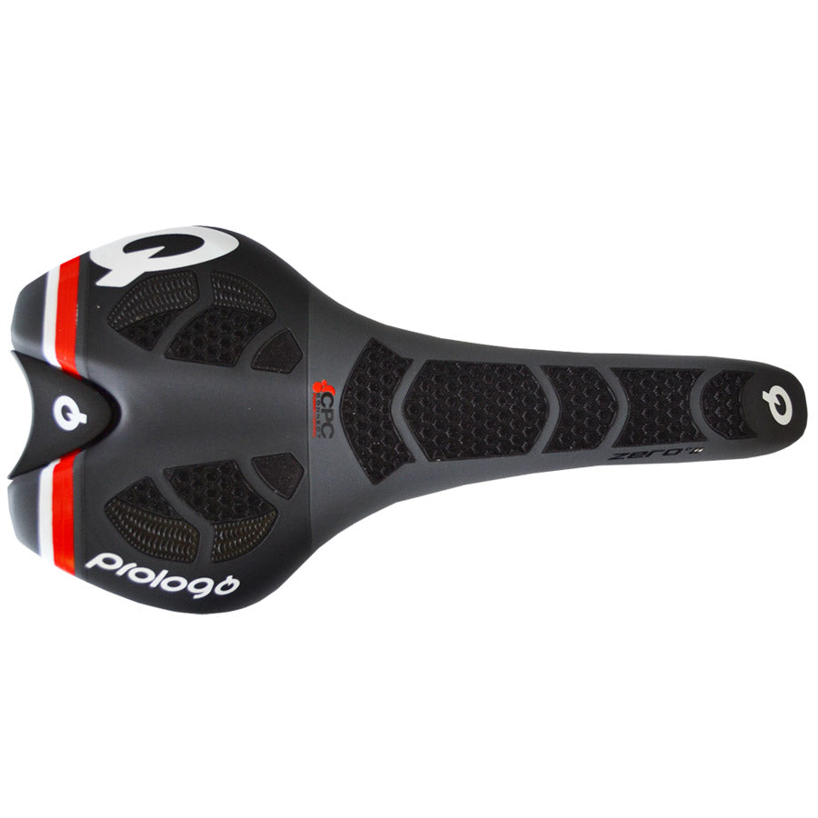 Sillin Prologo Zero 2 CPC Airing TiroX Negro Rojo Blanco All4cycling