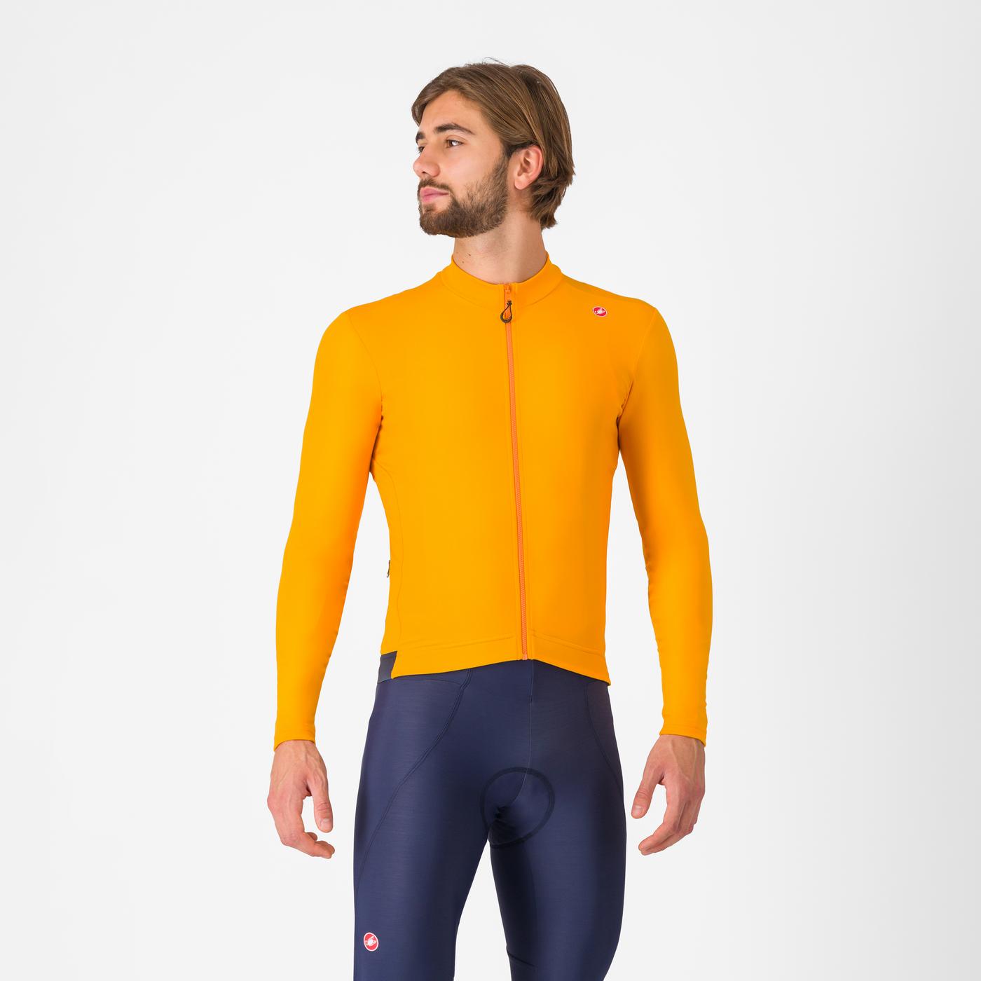 Maglia maniche lunghe Castelli Espresso Thermal - Giallo