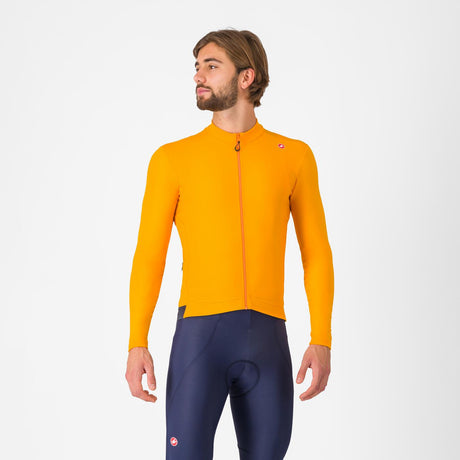 Maglia maniche lunghe Castelli Espresso Thermal - Giallo