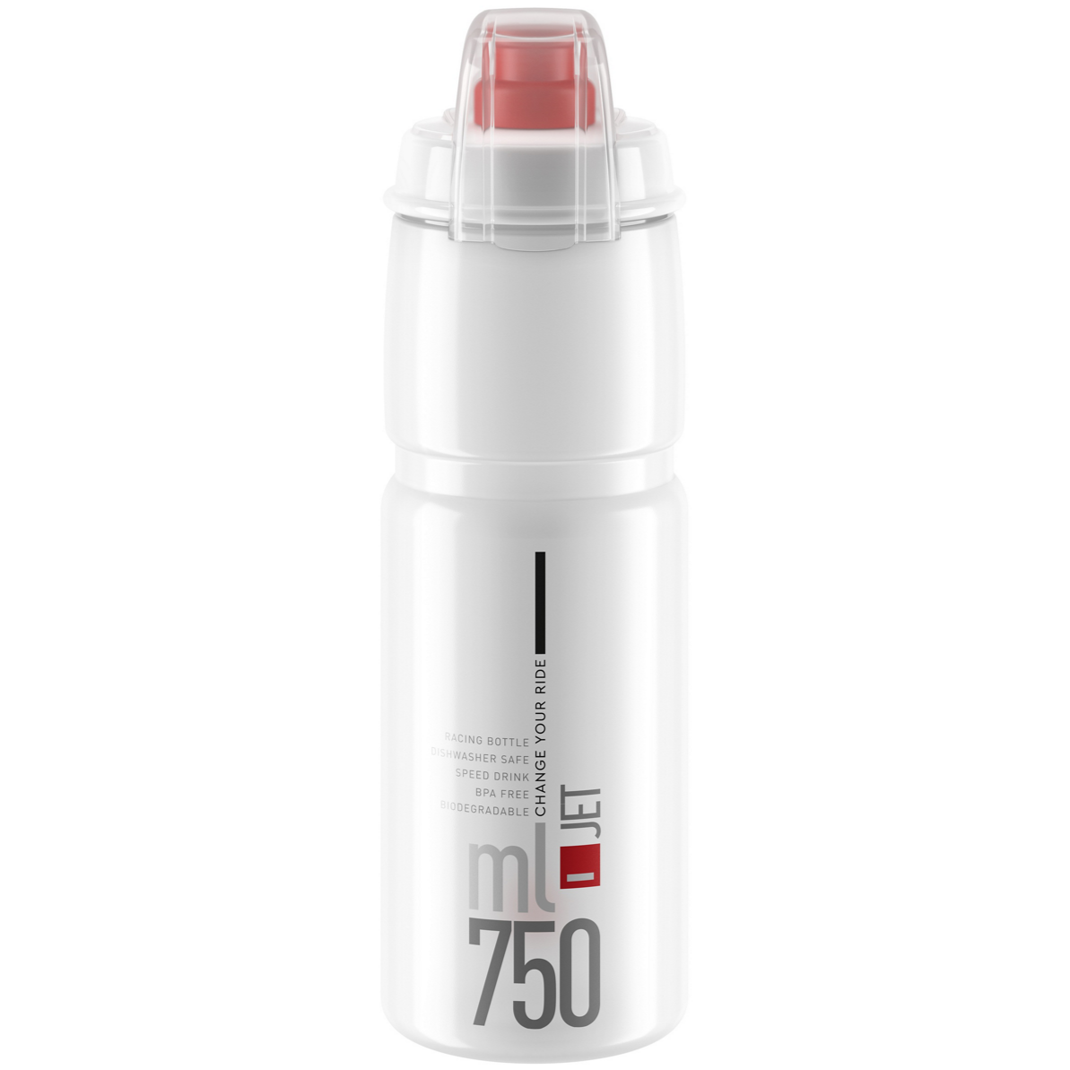 Borraccia Elite Jet Plus 750ml - Trasparente - L