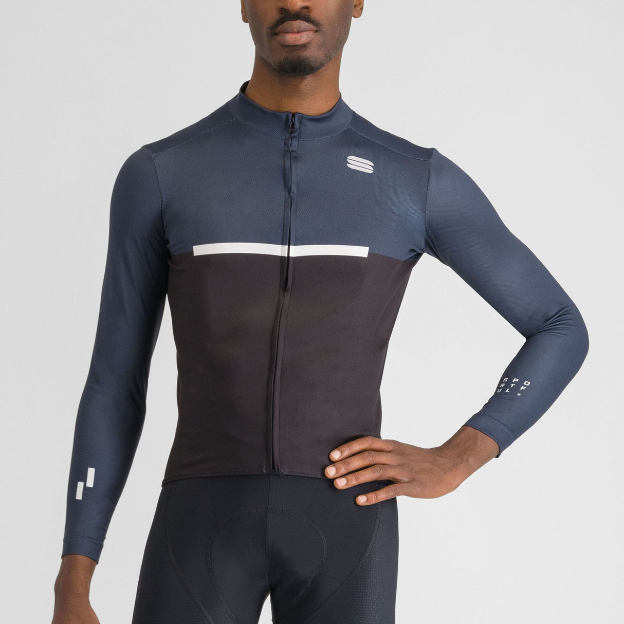 Maglia maniche lunghe Sportful Pista - Nero blu - F