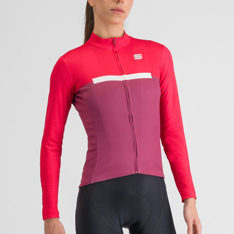 Maglia maniche lunghe donna Sportful Pista - Rosa - D