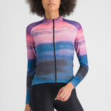 Maglia maniche lunghe donna Sportful Flow Supergiara - Blu rosa - Q