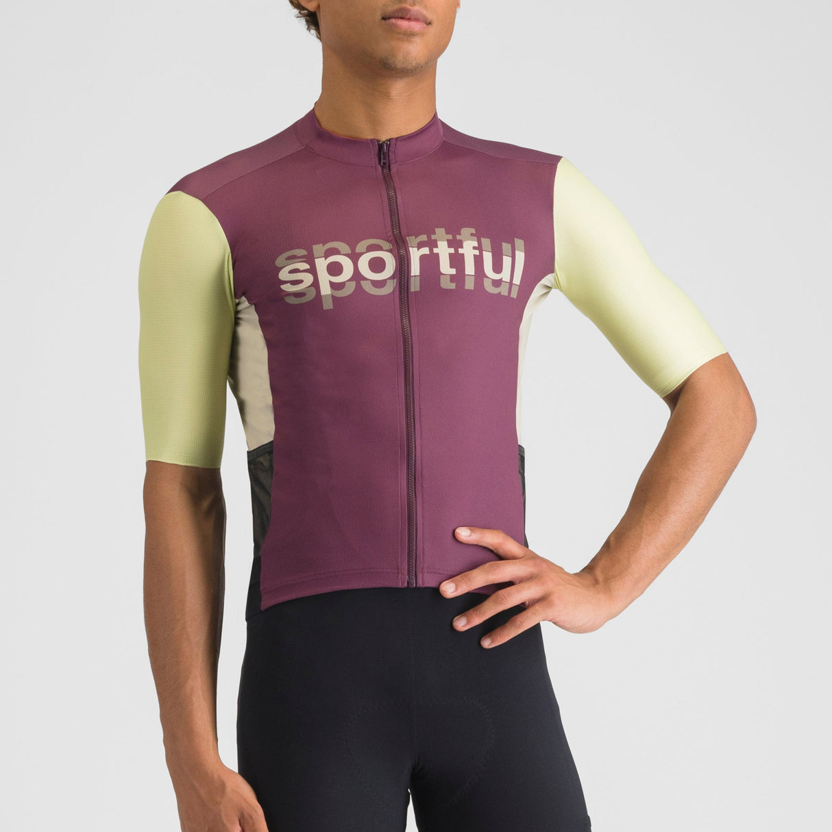 Maglia Sportful Supergiara Logo - Bordeaux - E