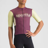 Maglia Sportful Supergiara Logo - Bordeaux - E