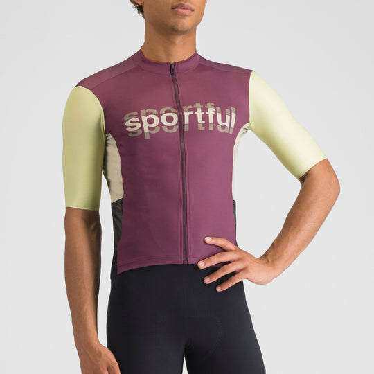 Maglia Sportful Supergiara Logo - Bordeaux