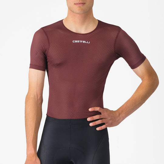 Castelli Pro Mesh 2.0 radunterhemd - Dunkel bordeaux