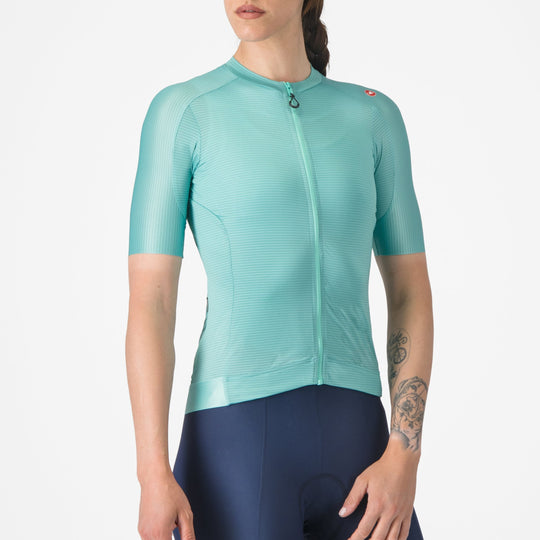 Castelli Espresso women jersey - Light blue