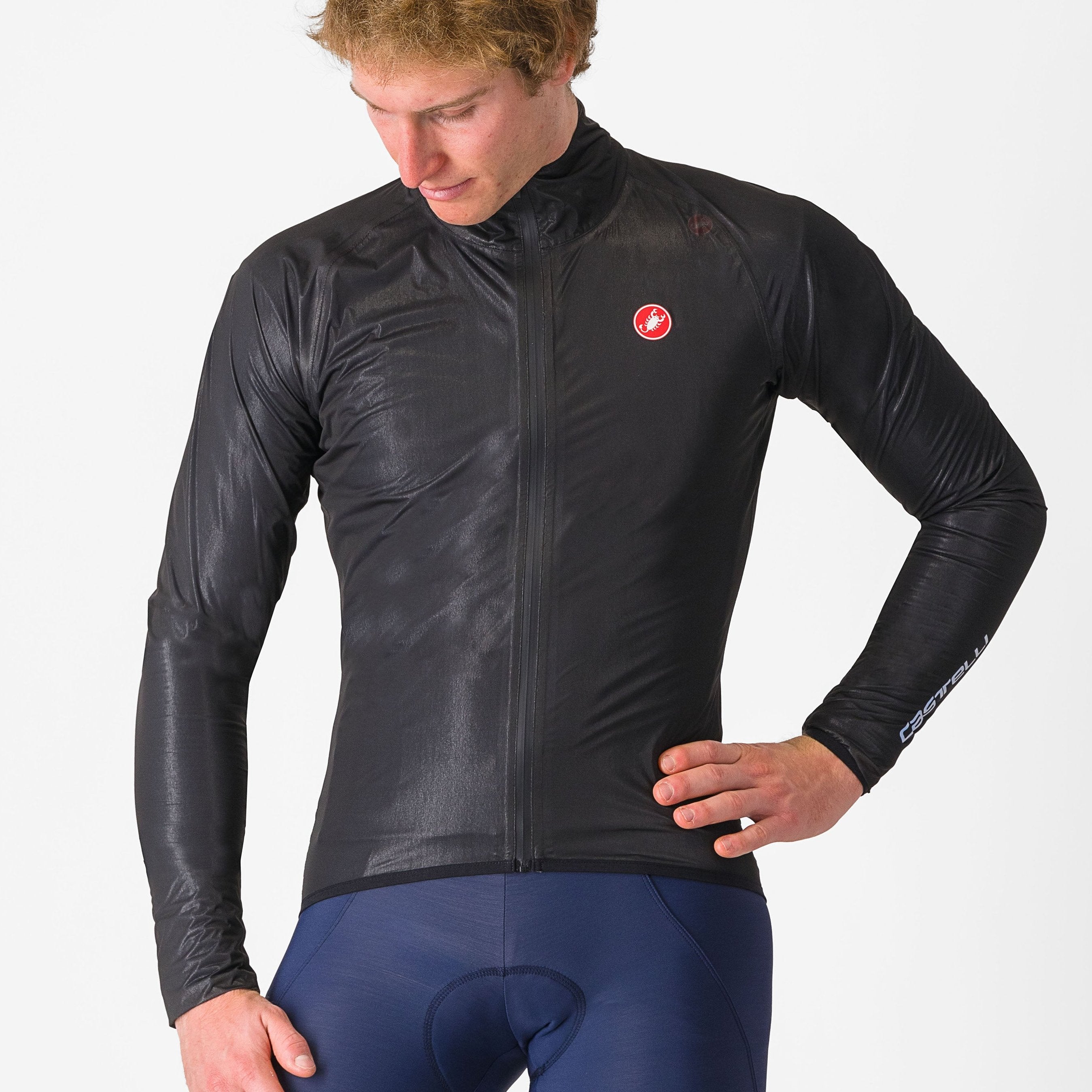 Castelli ブラック サイクルジャケット Castelli Squall Shell jacket - Black
