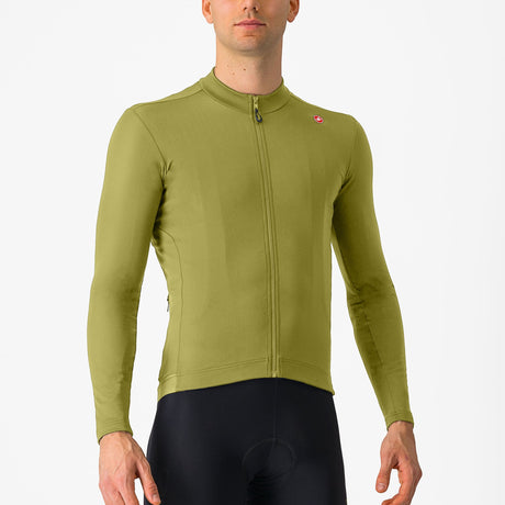 Maglia maniche lunghe Castelli Espresso Thermal - Verde - H