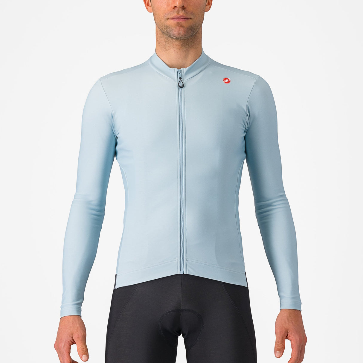 Maglia maniche lunghe Castelli Espresso Thermal - Azzurro - G