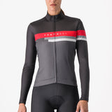 Maglia donna maniche lunghe Castelli Tornare - Grigio - E