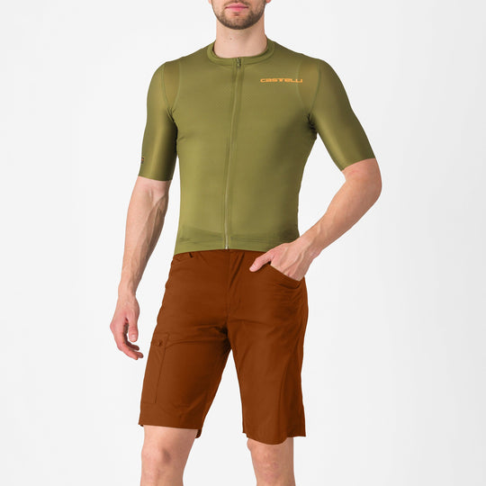 Shorts Castelli Unlimited Adventure Baggy - Marron
