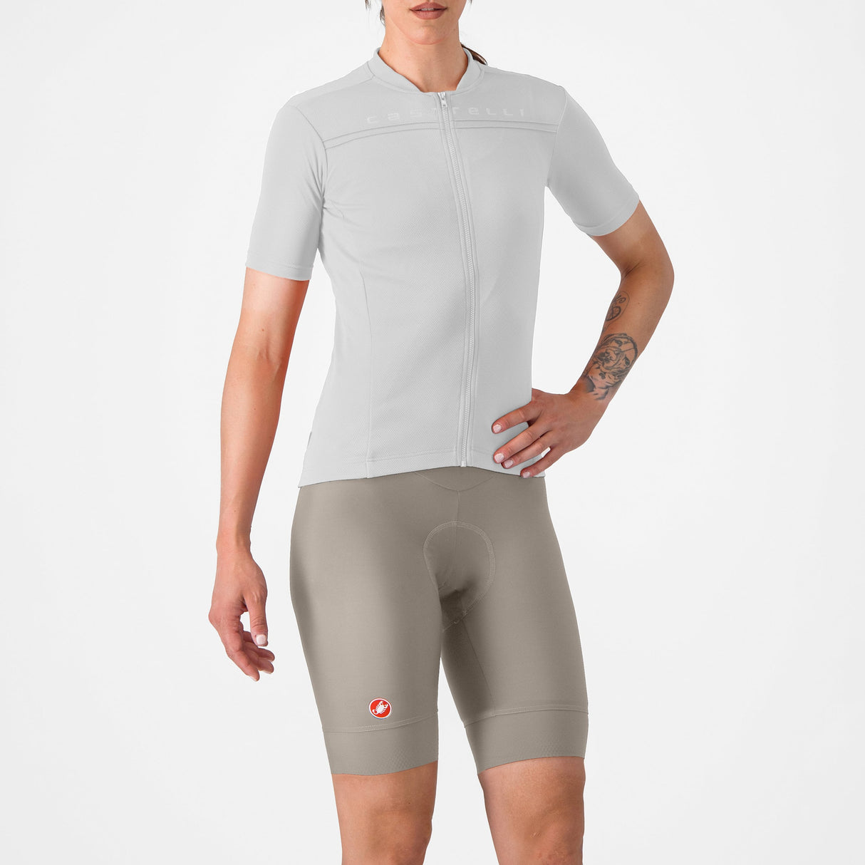 Pantaloncini donna Castelli Prima 2 DT - Beige - D