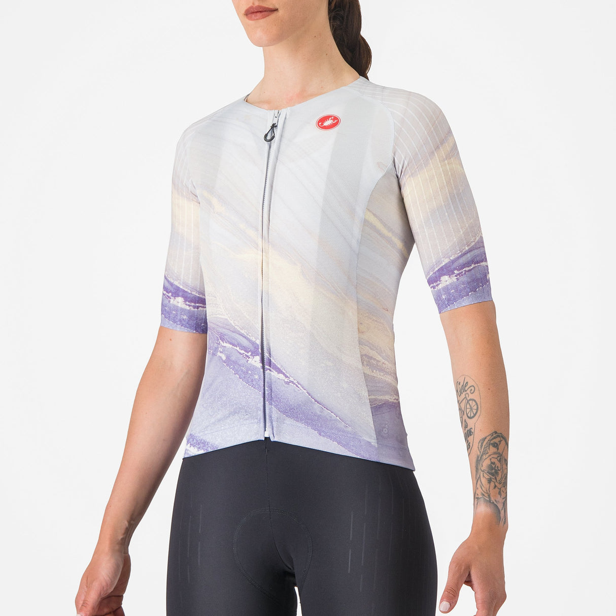 Maglia donna Castelli Aero Pro 8S - Viola - G