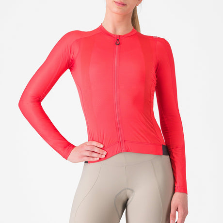 Maglia donna maniche lunghe Castelli Espresso - Rosa - Q