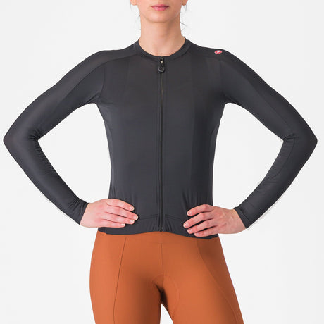 Maglia donna maniche lunghe Castelli Espresso - Nero - C