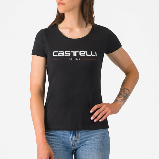 T-Shirt femme Castelli '76 - Noir