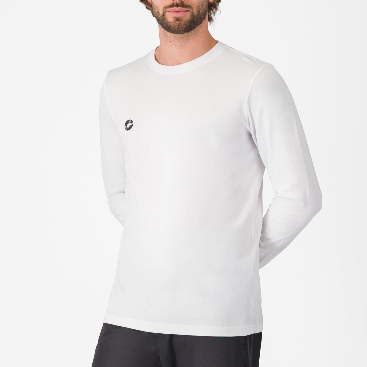 Castelli Logo Tee long sleeve T-Shirt - White