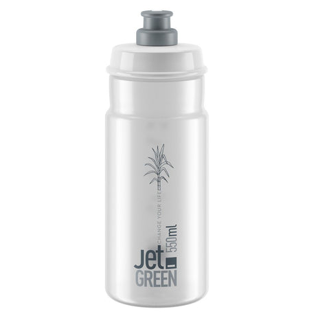 Borraccia Elite Jet Green 550ml - Trasparente - L