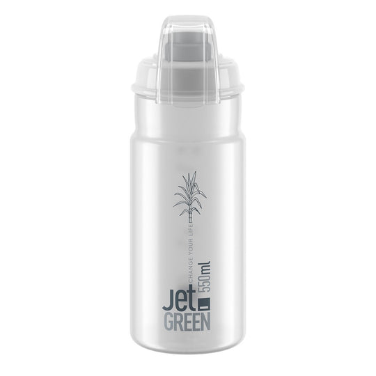 Borraccia Elite Jet Green Plus 550ml - Trasparente