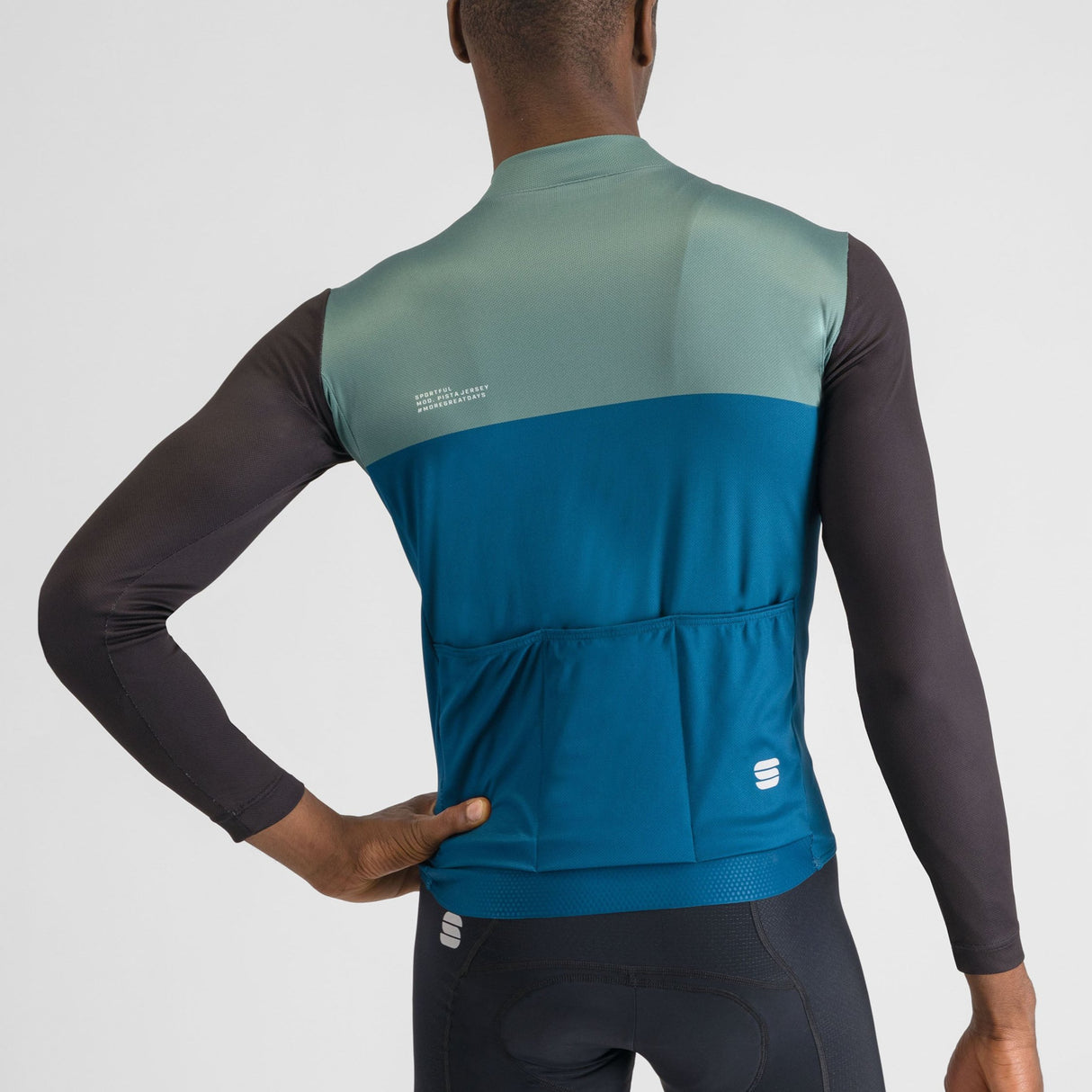 Maglia maniche lunghe Sportful Pista - Blu verde - B