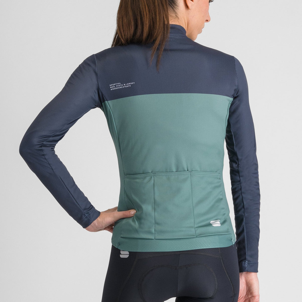 Maglia maniche lunghe donna Sportful Pista - Verde - F