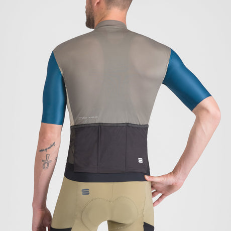 Maglia Sportful Supergiara Logo - Grigio - P