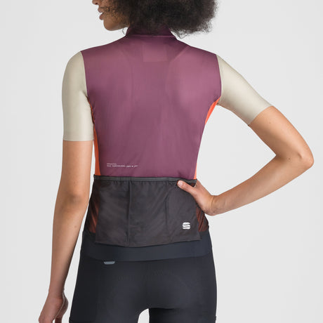 Maglia donna Sportful Supergiara Logo - Bordeaux - E