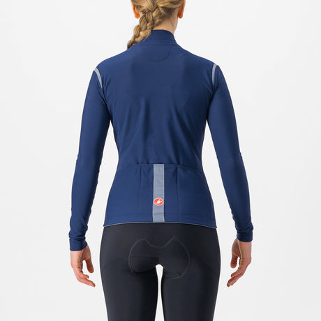 Maglia maniche lunghe donna Castelli Tutto Nano RoS - Blu scuro - M