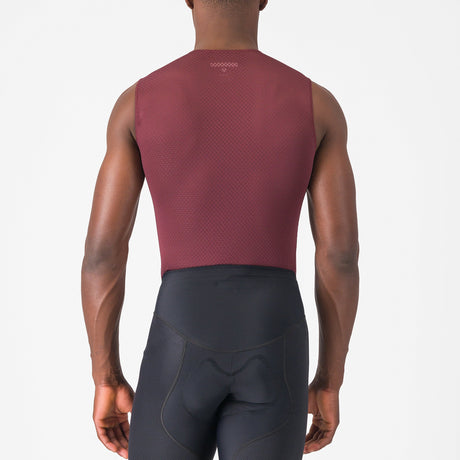 Maglia intima senza maniche Castelli Pro Mesh 2.0 - Bordeaux scuro - P