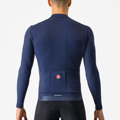 Maglia maniche lunghe Castelli Espresso Thermal - Blu - D